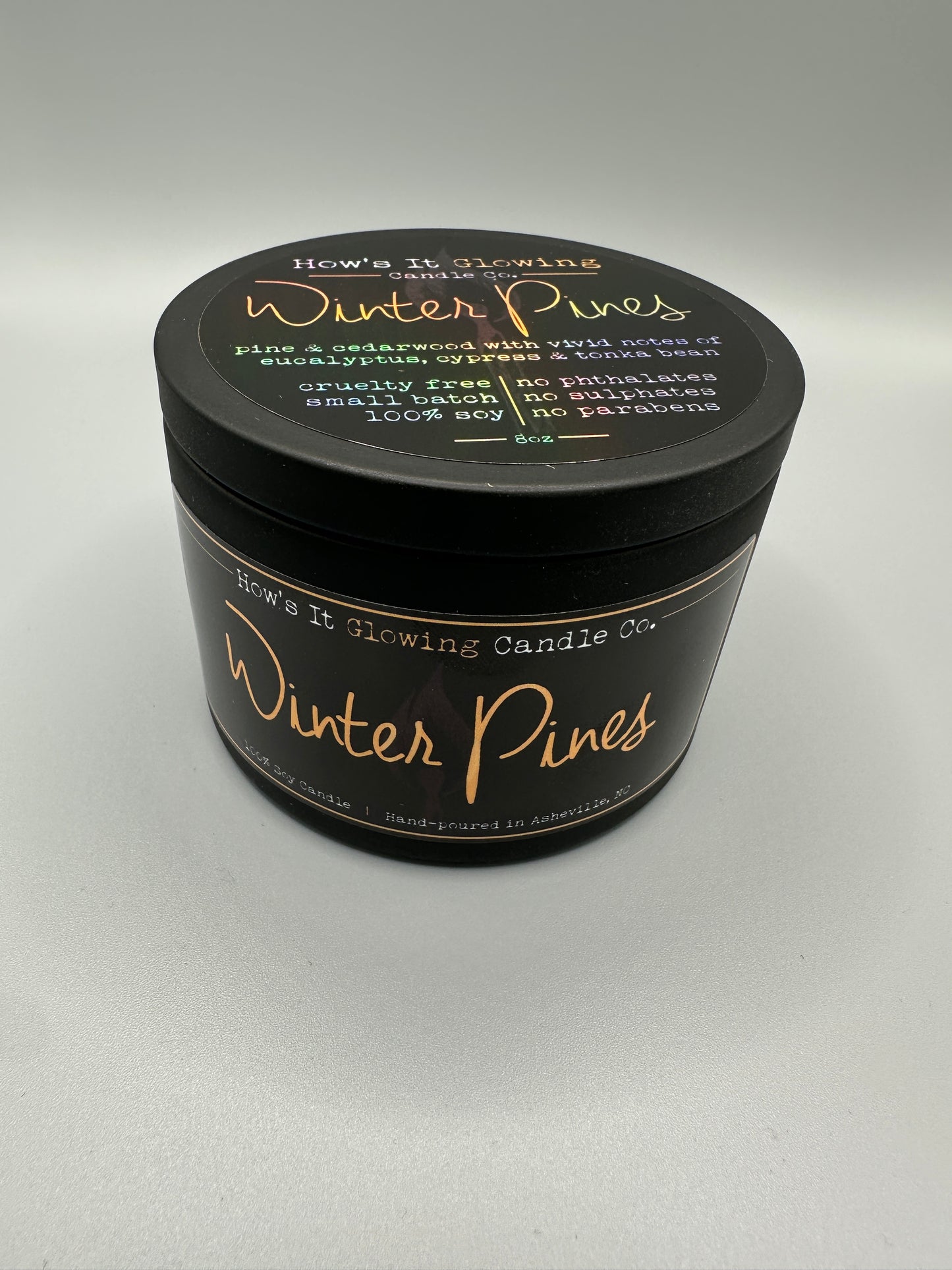 8 Oz 100% Soy Candles - Winter Pine