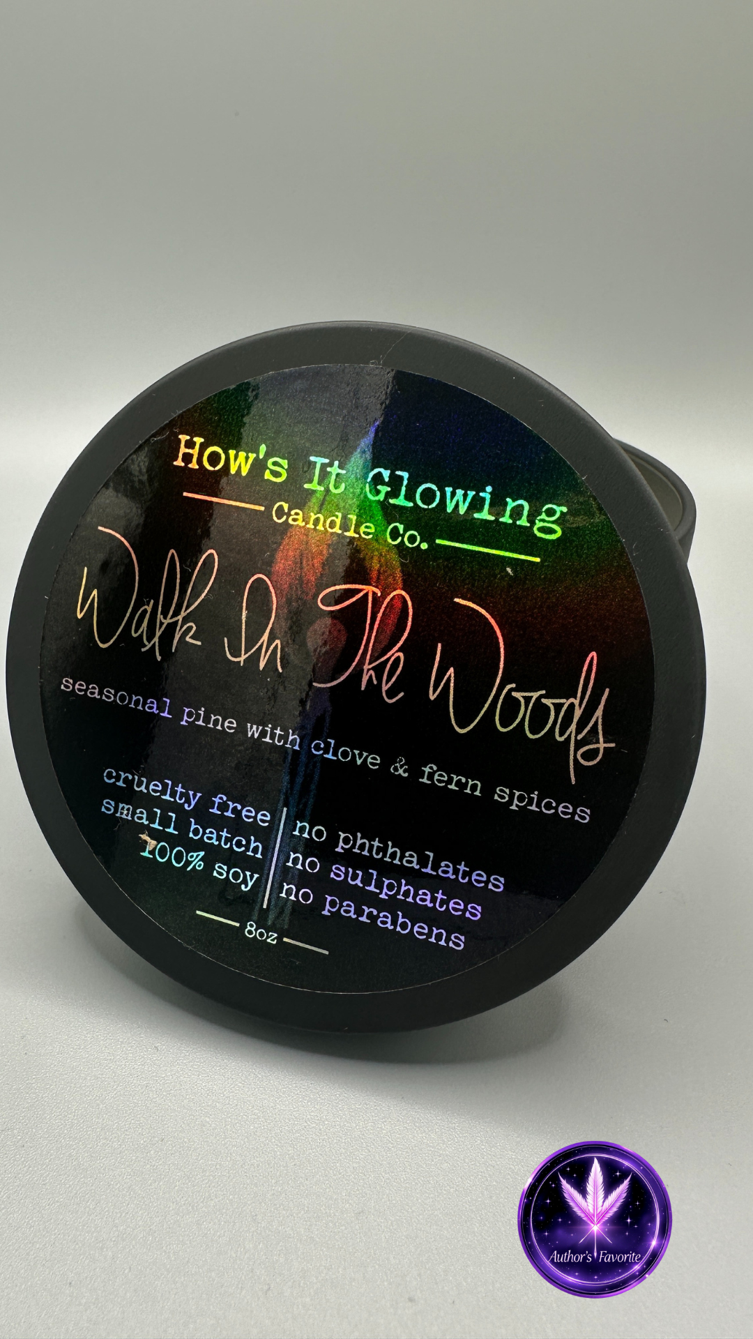 8 Oz 100% Soy Candles - Walk in the Woods