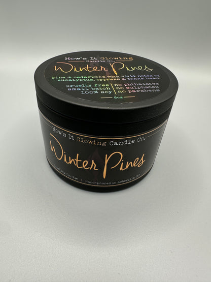 8 Oz 100% Soy Candles - Winter Pine