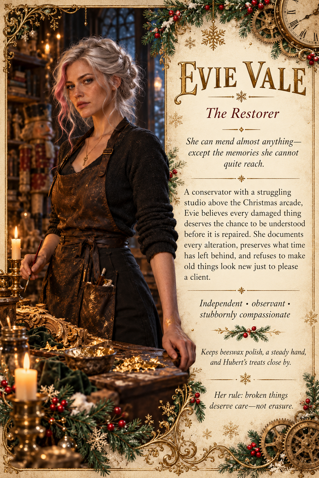 Evie Vale: The Restorer dossier